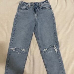 Target High Waisted Light Washed Jeans